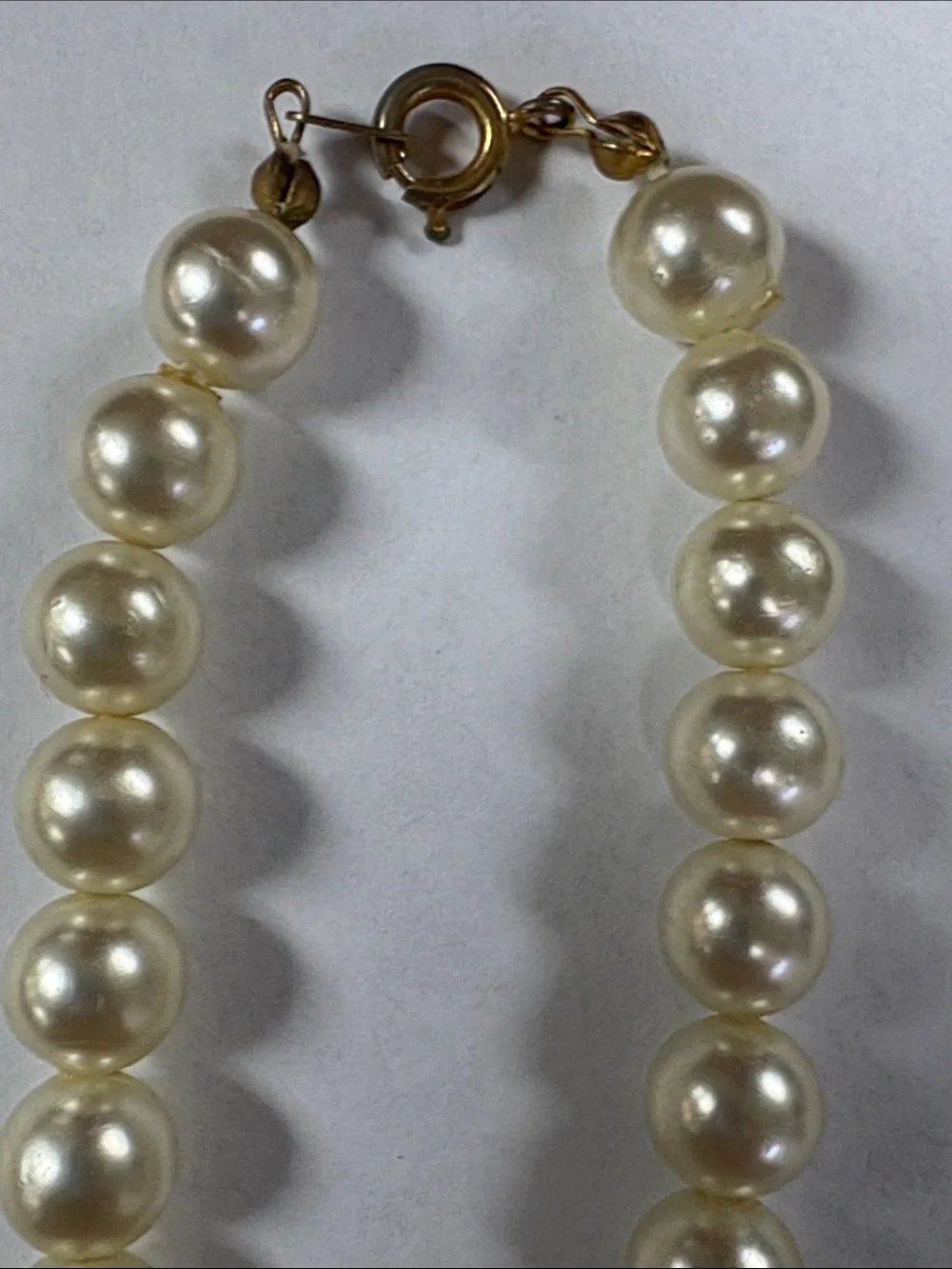 Ivory Pearl Necklace with Black Stone Pendant - Timeless Women's Jewelry